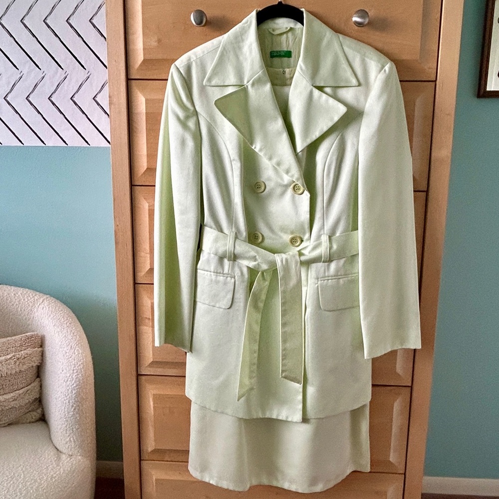 Benetton Vintage Jacket and Matching Dress Made in Italy - Picture 2 of 16
